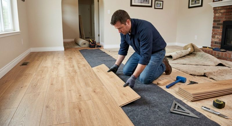 Laminate Floor Remodeling in Owosso, MI