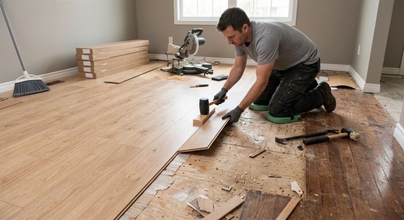 Laminate Floor Replacement in Okemos, MI