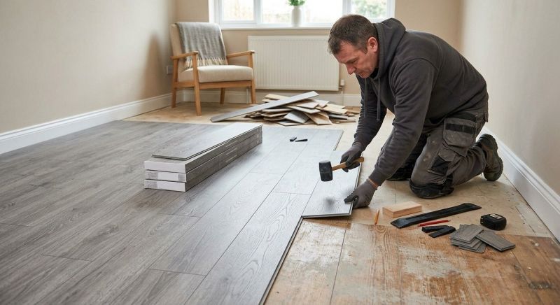 Laminate Floor Replacement in Pompeii, MI