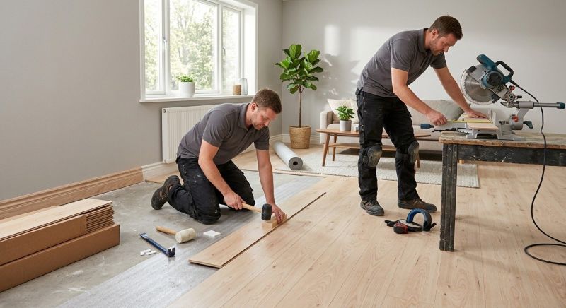Laminate Wood Installation in Owosso, MI