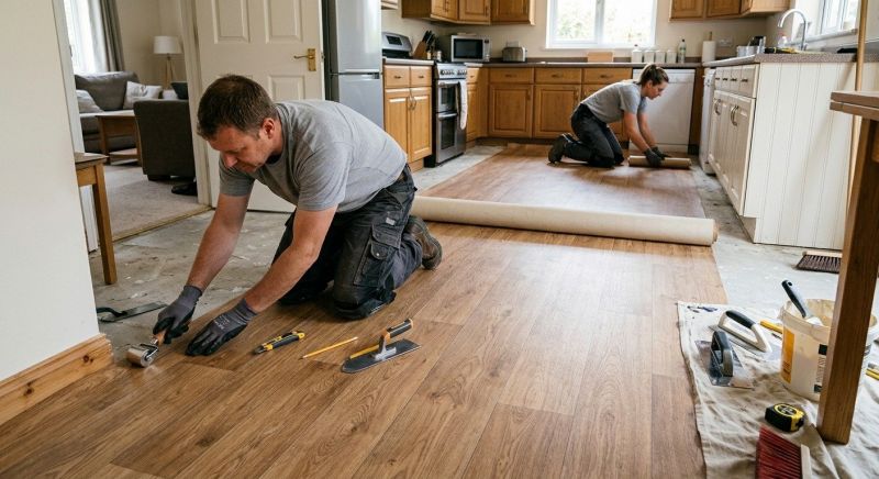 Linoleum Floor Installation in Owosso, MI