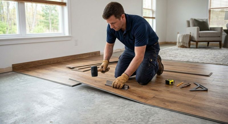 Luxury Vinyl Tile Installation in Linden, MI