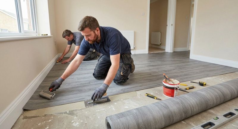 Sheet Linoleum Installation in Flint, MI