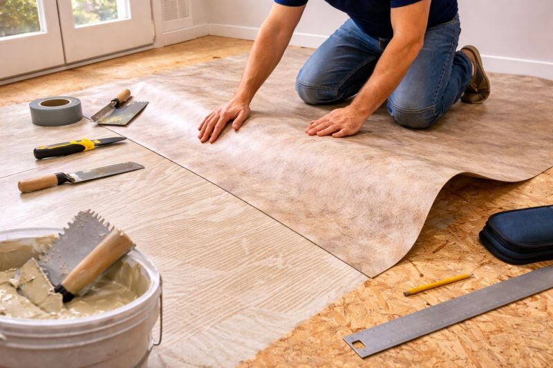 Sheet Vinyl Installation in Owosso, MI