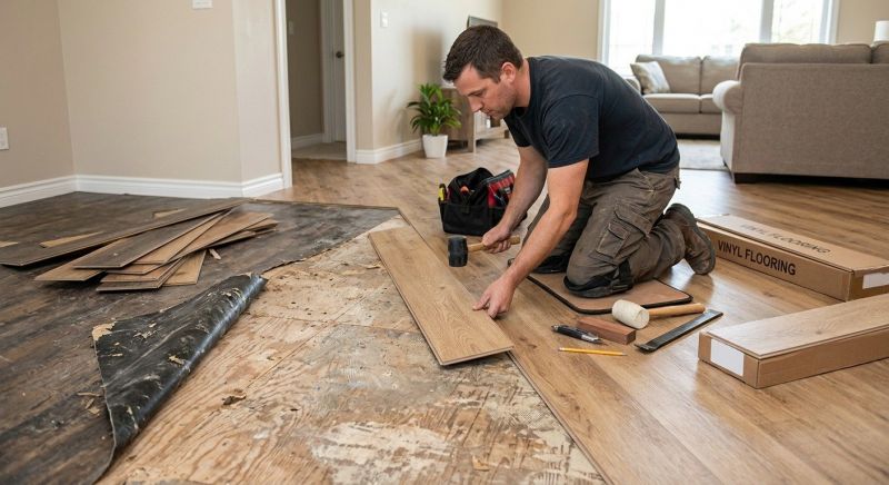Vinyl Flooring Installation in Linden, MI
