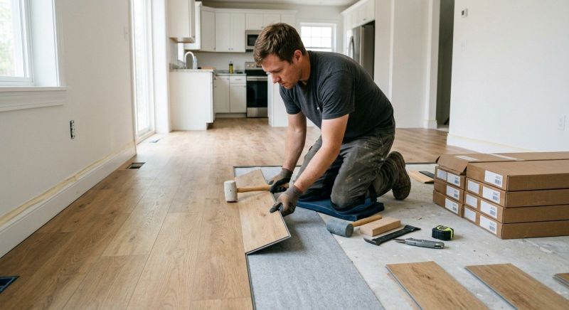 Vinyl Plank Floor Installation in Owosso, MI
