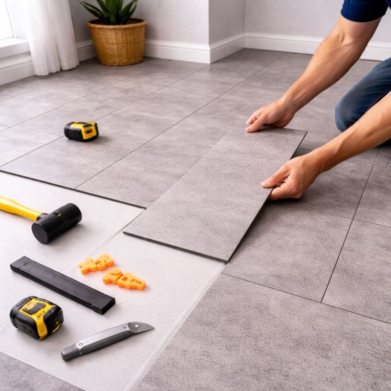 Vinyl Tile Installation in Owosso, MI